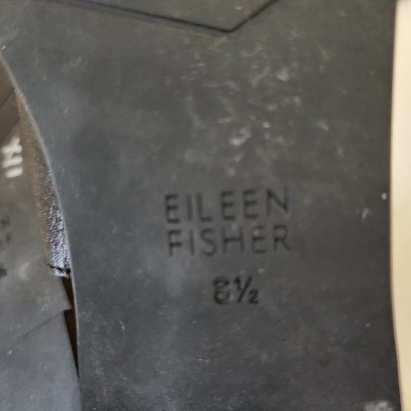 Eileen Fisher Cici Black Strappy leather Open Toe sandal Summer Vacation Casual - Picture 14 of 15